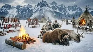 8500kg Wild Musk Ox and Reindeer Hunt at −71°C Yakutia | The Last Chance to Feed the Frozen Village