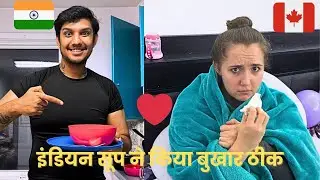 Foreign Wife Tried Indian Soup… What Happened Next 😱❤️