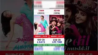 TJMM vs ADHM || Movie collection #shorts #tjmm #adhm