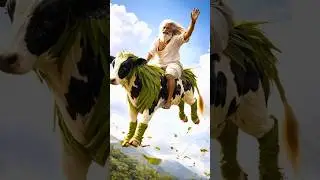 &ldquo;Master Artisan Creates Life-Sized Cow from Sugarcane Leaves 🌿 | Handmade Crafting Magic!&rdquo; #shorts
