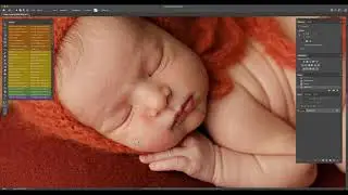 Editing Newborn in Photoshop - Finishing Touch Actions by Jessica G. Photography