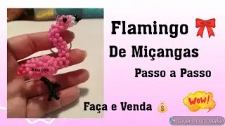 Flamingo de Miçangas- Passo a Passo