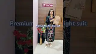 Myntra nightwear haul #shorts#meeshohaul #meeshonightsuit #meesho#nightsuit #nightwear