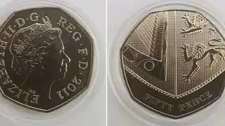 UK 2011 FIFTY PENCE Coin WORTH? 2011 Royal Shield of Arms 50p