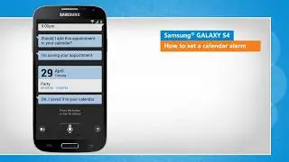 How to Set a calendar alarm in Samsung&reg; GALAXY S4