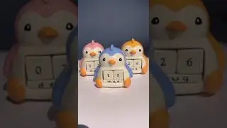 diy penguin🐧calendar with clay #shorts #claycraft #asthetic #cute #diy #craft #love #diyideas
