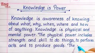 Essay on Knowledge is Power | Essay Writing | English Essay | Essay | English writing | Eng Teach