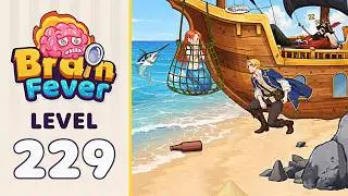 Brain Fever Level 229 Solution | Break the Net to Rescue the Mermaid 🎯