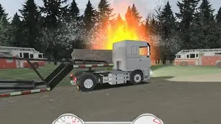 Delivering Fire truck to Golden fields | Fire in Jungle 🔥🔥  - Euro Truck Driver