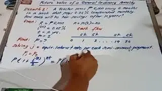 Example 2 Future Value of a General Ordinary Annuity