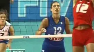 Mundial de V&ocirc;lei RUSSIA 3 X 2 ITALIA WCH 2002 Piccinini x Gamova