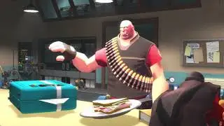 Heavy has an existential crisis on whether to decide on getting the sandvich or intelligence