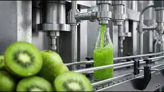 How Kiwi Juice Is Made in Factory | Complete Bottling & Packaging Process