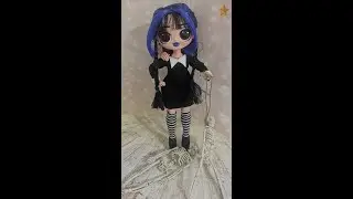 Уэнсдей Аддамс Wednesday Addams Custom LOL OMG кукла Дженна Ортега