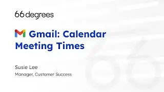 Gmail: Calendar Meeting Times