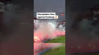 The Olympiakos fans brought some serious atmosphere to their home match against Freiburg 🔥