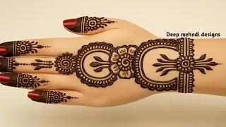 Easy and Beautiful Mehndi Design for Hands | Simple Arabic Mehndi Design 2025 | Deep mehndi designs