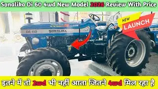 Sonalika Di 60😍Sonalika Di 60 Shiknder 4wd New Model 2026 Full Features Review With Price 🔥रेट क्या✅