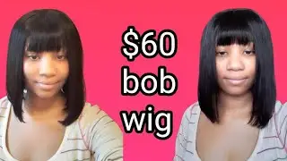 Доступный парик боб с челкой | nadula hair amazon