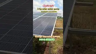 2hp solar water pump installation#energytreepowersolutions #pudukkottai #alangudi #sivagangai
