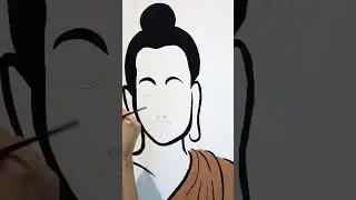 wow...😱6ft..Abstract buddha painting on wall |wall Painting ideas #shorts #shortsfeed #ytshorts