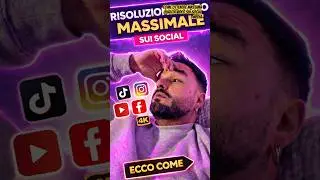 Fai QUESTO e migliorei la QUALIT&Agrave; dei tuoi video sui social in 30 secondi 🤓