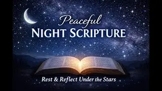 Peaceful Night Scripture for Rest & Reflection | Bible Verses Under Stars & Space