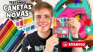 Testando Canetas Novas! Stabilo Pen 68 &ndash; Ser&aacute; que Valem a Pena?