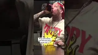 King yella get so drunk mid interview that he  passes out😳 #607unc #kingyella #viral #funny #fyp