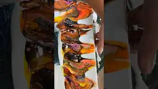 Giving sunset #art #acrylicpaint #painting #acrylicpouring #abstract #sunset