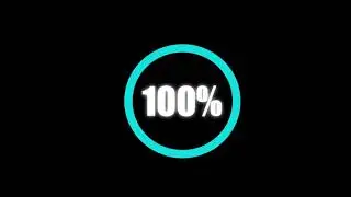 Percentage Loading Counter Animation | 4k TEC