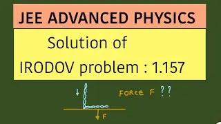JEE ADVANCED PHYSICS 2025 / IRODOV problem 1.157 solved // falling chain force
