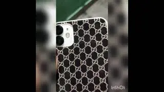 iphone 11 Gucci Glass + Metel ring 3d