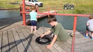 Kids fishing