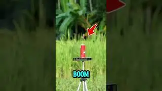 How powerful is a DIY Bamboo Gun? #shorts