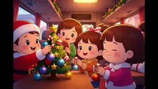 Christmas Bus Adventure | Fun Holiday Nursery Rhyme for Kids | Sing-Along Christmas Song