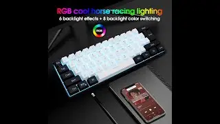 Amazon Snpurdiri Gaming Keyboard RGB Backlit Ultra Compact Mini Waterproof Keyboard for PC Mac Gamer