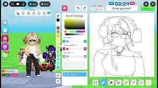 ROBLOX but people draw me!