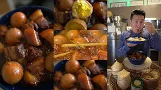 Мукбанг АСМР Том Кхем | Тит Хо | Кау Сач Чрук Кай Пало, тушеная сладкая свинина в карамели #mukbang