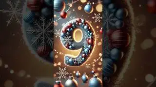 #shorts 🎄 Magical 10-Second Christmas Countdown - Festive 3D Numbers! 🎅✨ #youtubecreatorcommunity