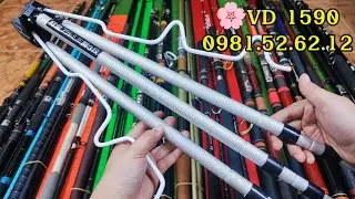 VD 1590:Cần C&acirc;u Nhật B&atilde;i🔥G&aacute;c Cần 3 Ch&acirc;n JAPAN🔥Cần Lục Ph&iacute;p 4m2 - 4m5🔥Cần Cắm Gốc Biển #Sundowner 2m1