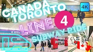 TORONTO, CANADA 🇨🇦 &ndash; SUBWAY LINE 4 RIDE &ndash; DON MILLS TO SHEPPARD-YONGE IN 4K