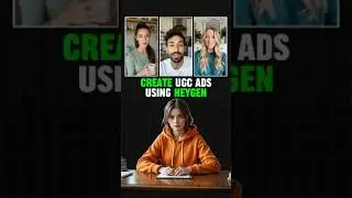Create 100+ UGC Ads per hour using HeyGen AI in seconds 😱🔥 #shorts