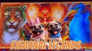EXCITING BONUSES! Eternal Legends Slot Machine | Gambling Pugs