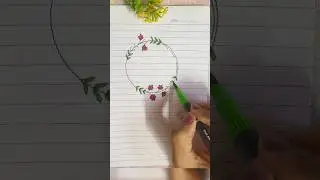 DIY🌸Banner & frame😲|frames designs for journals|#trending #art #coverpagedesign@Brainybits748