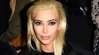 Kim Kardashian PLATINUM Blonde Hair!