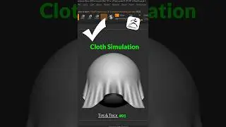 Cloth Simulation in Zbrush!