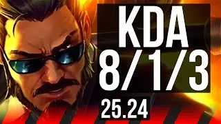 XIN ZHAO vs GAREN (TOP) | Grasp Of The Undying, Good KDA: 8/1/3 | EUW Master | 25.24