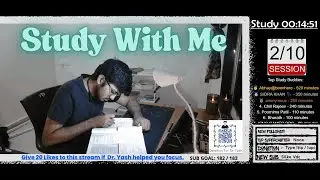 Study with me LIVE !! What Happens When You Focus for 50 Minutes Straight?