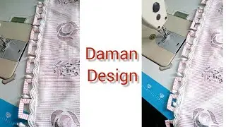Beautiful Daman Design||  How to make Daman Design 😍 || Pakistani dress design@Tailortouch-1us